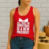 All I Want For Christmas Is A New President Women's Tank Top thumb 2