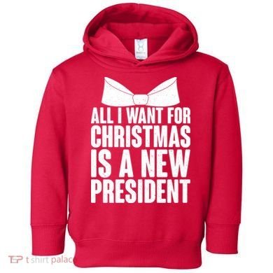All I Want For Christmas Is A New President Toddler Hoodie