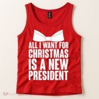 All I Want For Christmas Is A New President Tank Top thumb 2