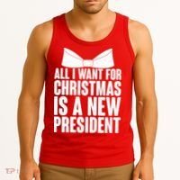 All I Want For Christmas Is A New President Tank Top thumb 3