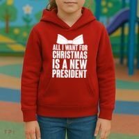 All I Want For Christmas Is A New President Kids Hoodie thumb 3