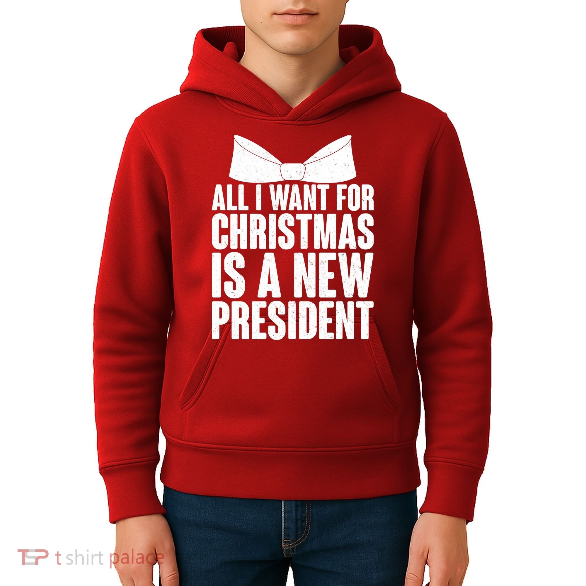 All I Want For Christmas Is A New President Kids Hoodie
