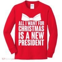 All I Want For Christmas Is A New President Kids Long Sleeve Shirt thumb 0