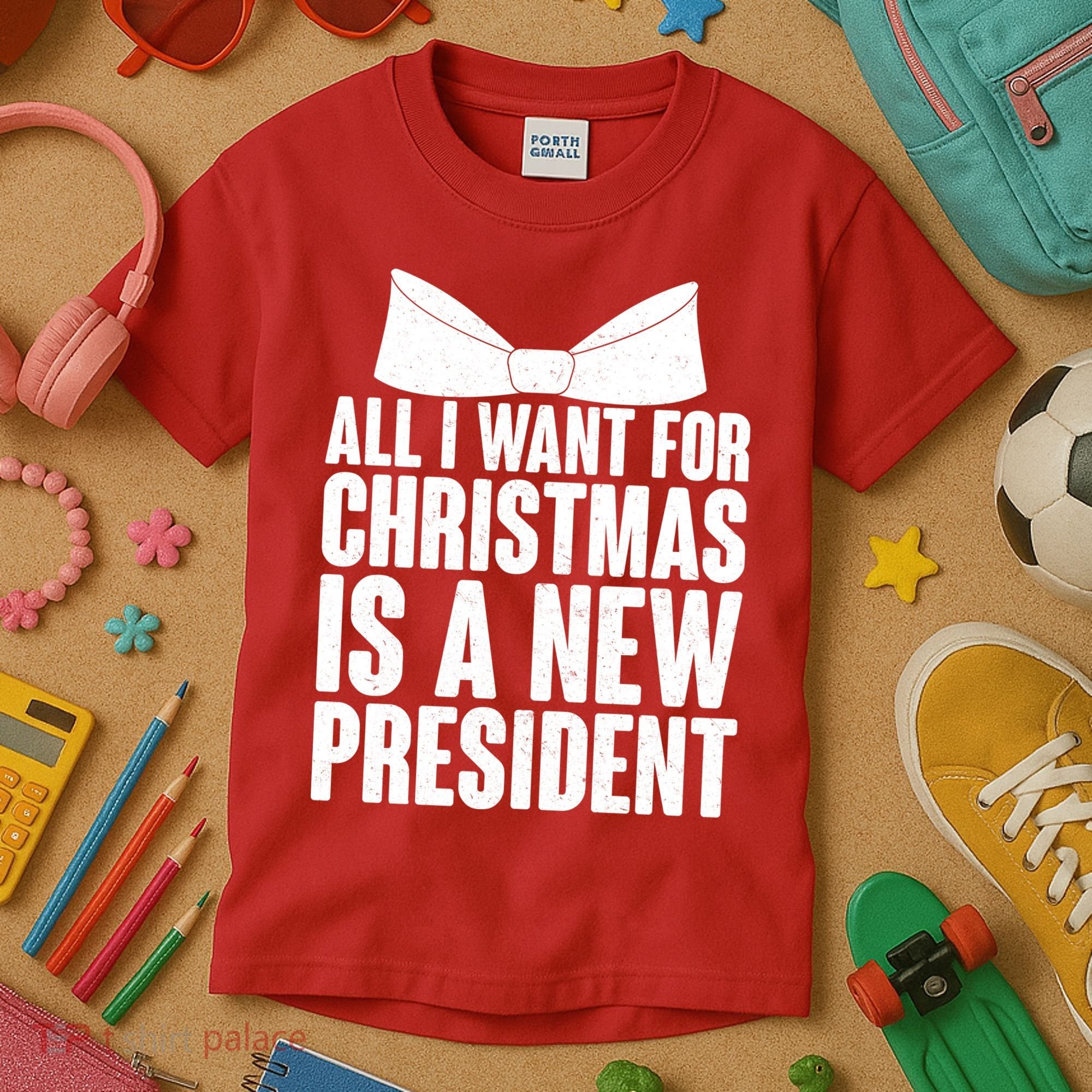 All I Want For Christmas Is A New President Kids T-Shirt