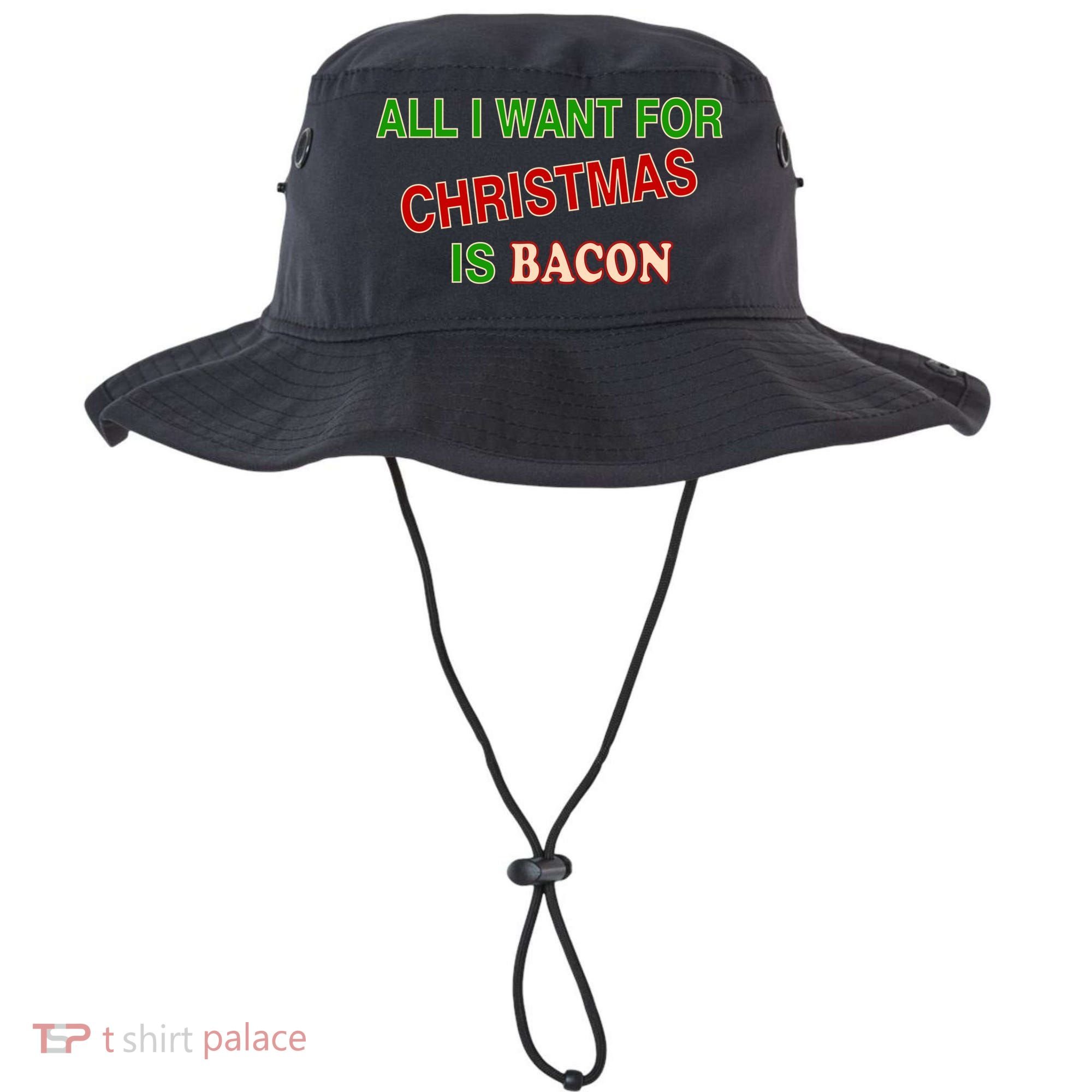 All I Want For Christmas Is Bacon Bucket Hat