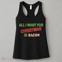 All I Want For Christmas Is Bacon Women's Tank Top thumb 3