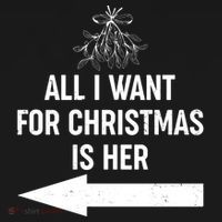 All I Want For Christmas Is Her Matching Couples Bucket Hat thumb 4