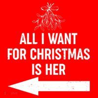 All I Want For Christmas Is Her Matching Couples Ornament thumb 1