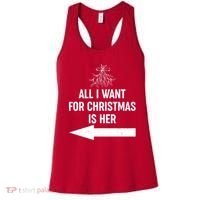 All I Want For Christmas Is Her Matching Couples Women's Tank Top thumb 0