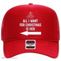 All I Want For Christmas Is Her Matching Couples Hat thumb 0
