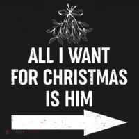 All I Want For Christmas Is Him Matching Couples Bucket Hat thumb 4