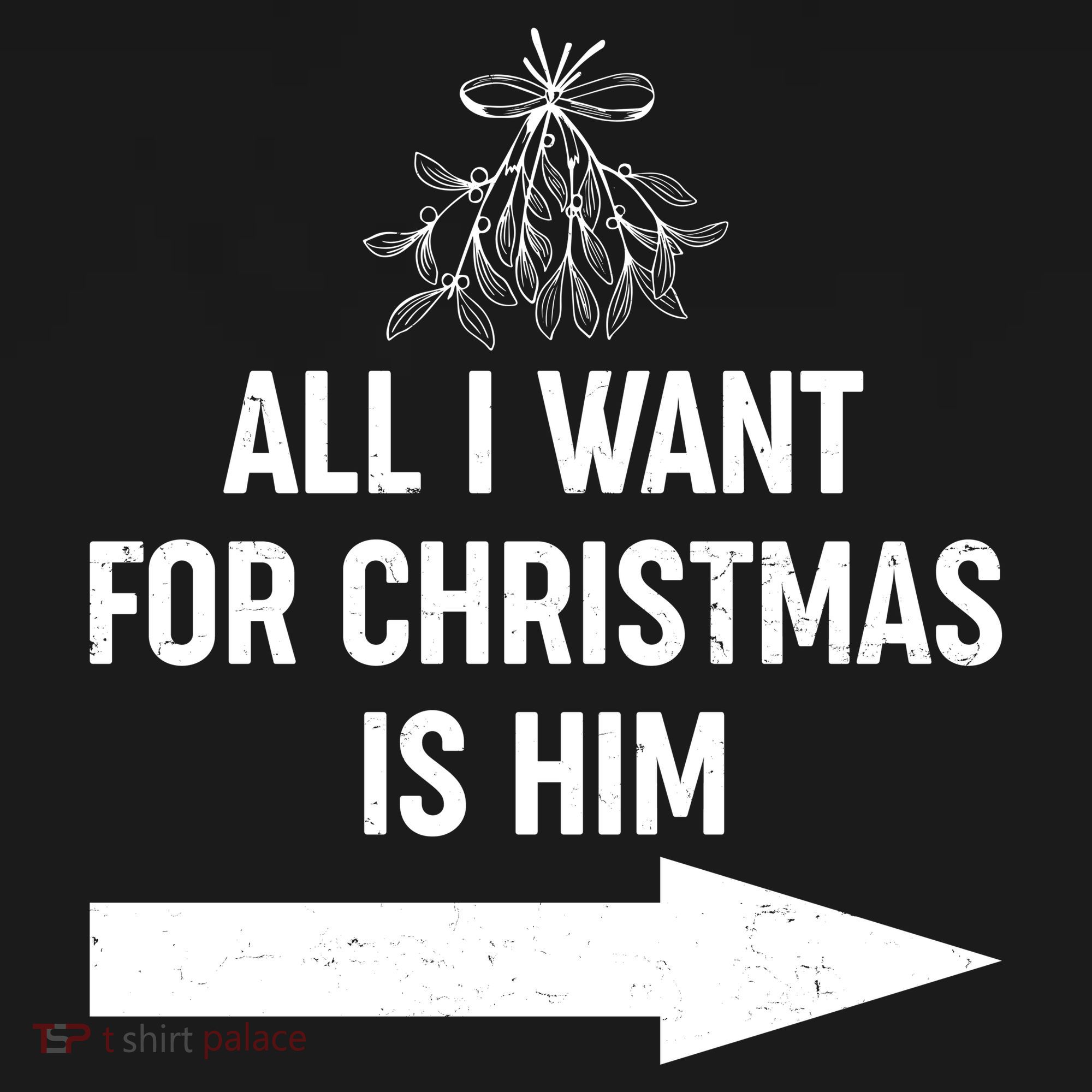 All I Want For Christmas Is Him Matching Couples Bucket Hat
