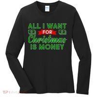 All I Want for Christmas is Money Women's Long Sleeve Shirt thumb 0