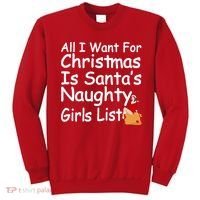 All I Want For Christmas Is Santa's Naughty Girls List Sweatshirt thumb 0