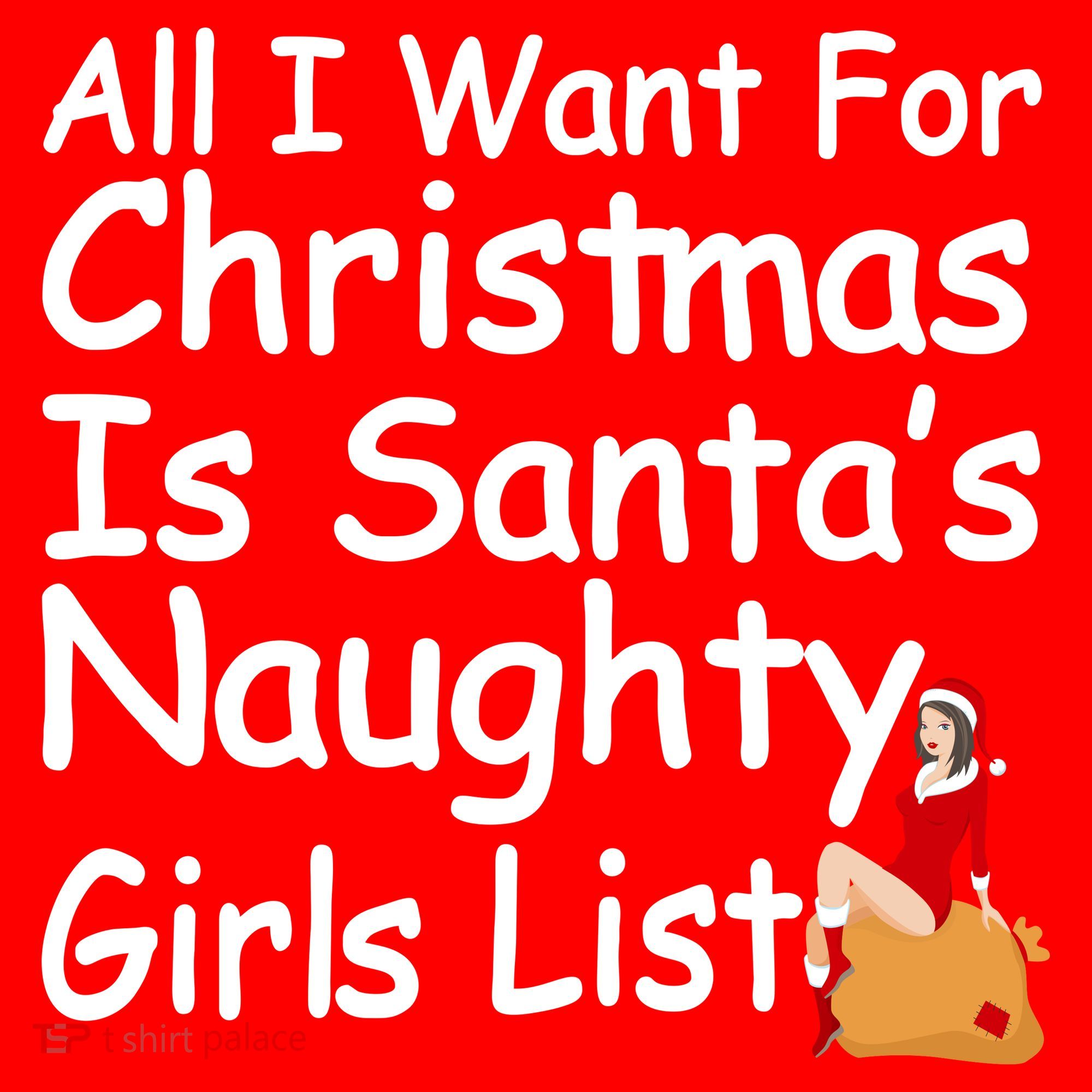 All I Want For Christmas Is Santa's Naughty Girls List Women's Tank Top