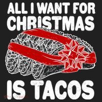 All I Want For Christmas Is Tacos Funny Beanie thumb 2