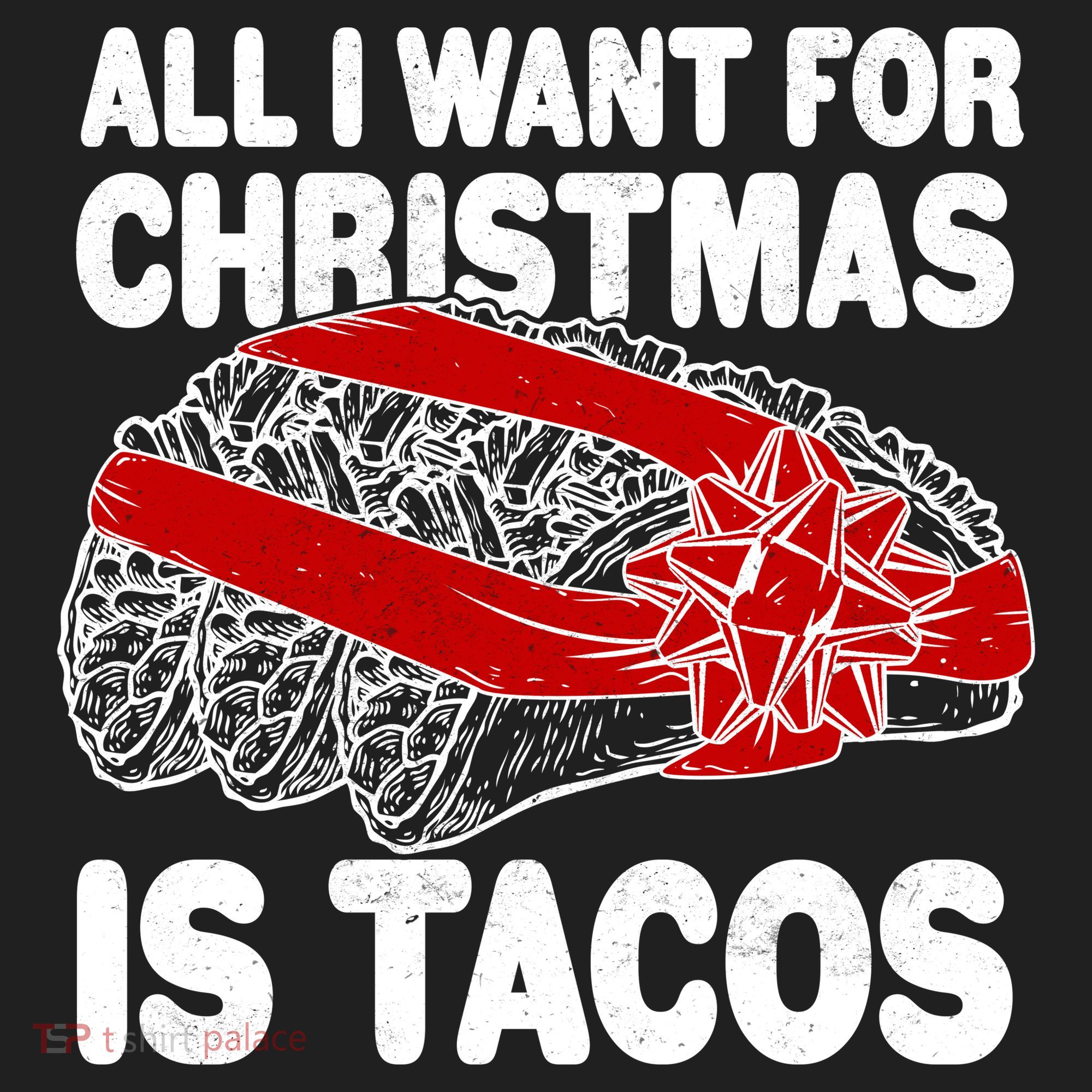 All I Want For Christmas Is Tacos Funny Beanie