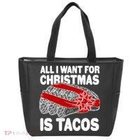 All I Want For Christmas Is Tacos Funny Tote Bag thumb 0