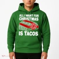 All I Want For Christmas Is Tacos Funny Hoodie thumb 2