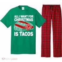 All I Want For Christmas Is Tacos Funny Pajama Set thumb 0