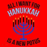 All I Want For Hanukkah Is A New Potus Santa Hat thumb 1