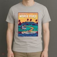 All I Want Is World Peace And Money T-Shirt thumb 3