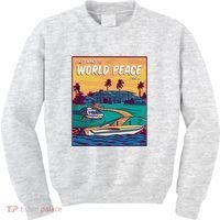 All I Want Is World Peace And Money Kids Sweatshirt thumb 0
