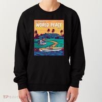 All I Want Is World Peace And Money Women's Sweatshirt thumb 0