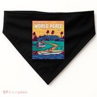 All I Want Is World Peace And Money USA-Made Doggie Bandana thumb 0
