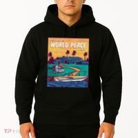 All I Want Is World Peace And Money Hoodie thumb 2