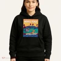 All I Want Is World Peace And Money Hoodie thumb 5