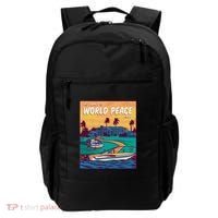 All I Want Is World Peace And Money Backpack thumb 0