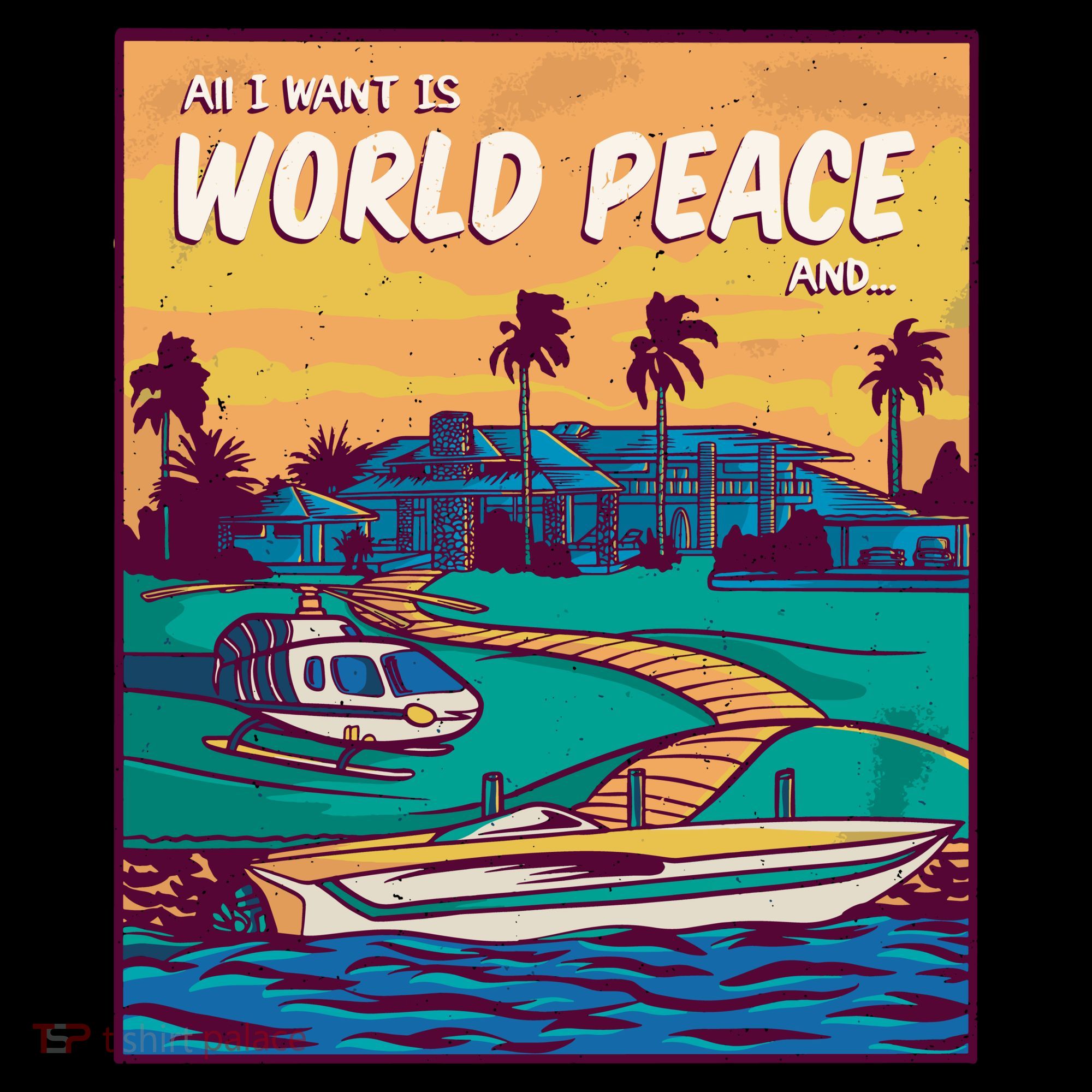 All I Want Is World Peace And Money Coffee Mug