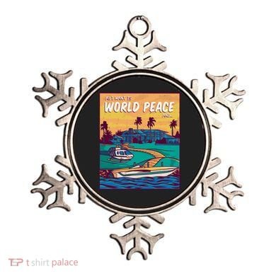 All I Want Is World Peace And Money Ornament