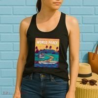 All I Want Is World Peace And Money Women's Tank Top thumb 2