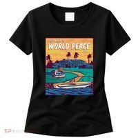 All I Want Is World Peace And Money Women's T-Shirt thumb 0