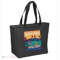 All I Want Is World Peace And Money Tote Bag thumb 2