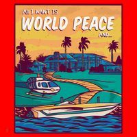 All I Want Is World Peace And Money Santa Hat thumb 1