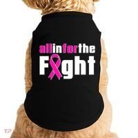All In For The Fight Breast Cancer Awareness Doggie Tank thumb 0