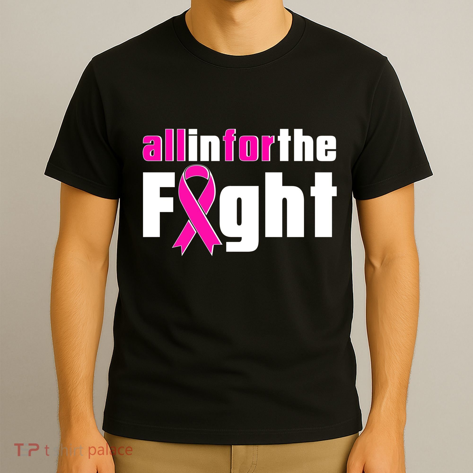 All In For The Fight Breast Cancer Awareness T-Shirt