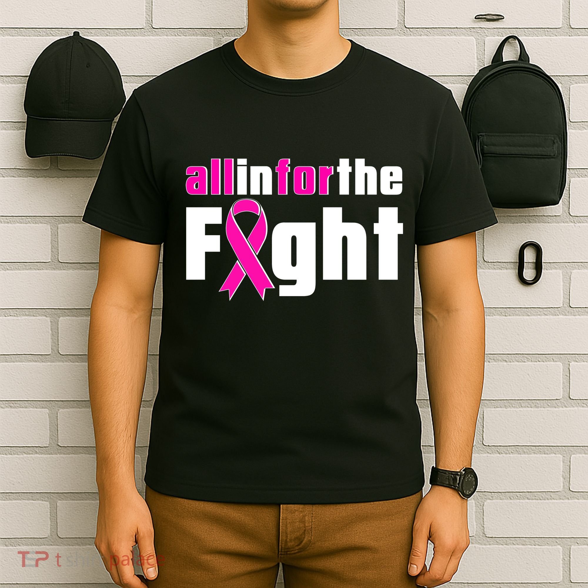 All In For The Fight Breast Cancer Awareness T-Shirt
