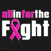 All In For The Fight Breast Cancer Awareness Button thumb 1