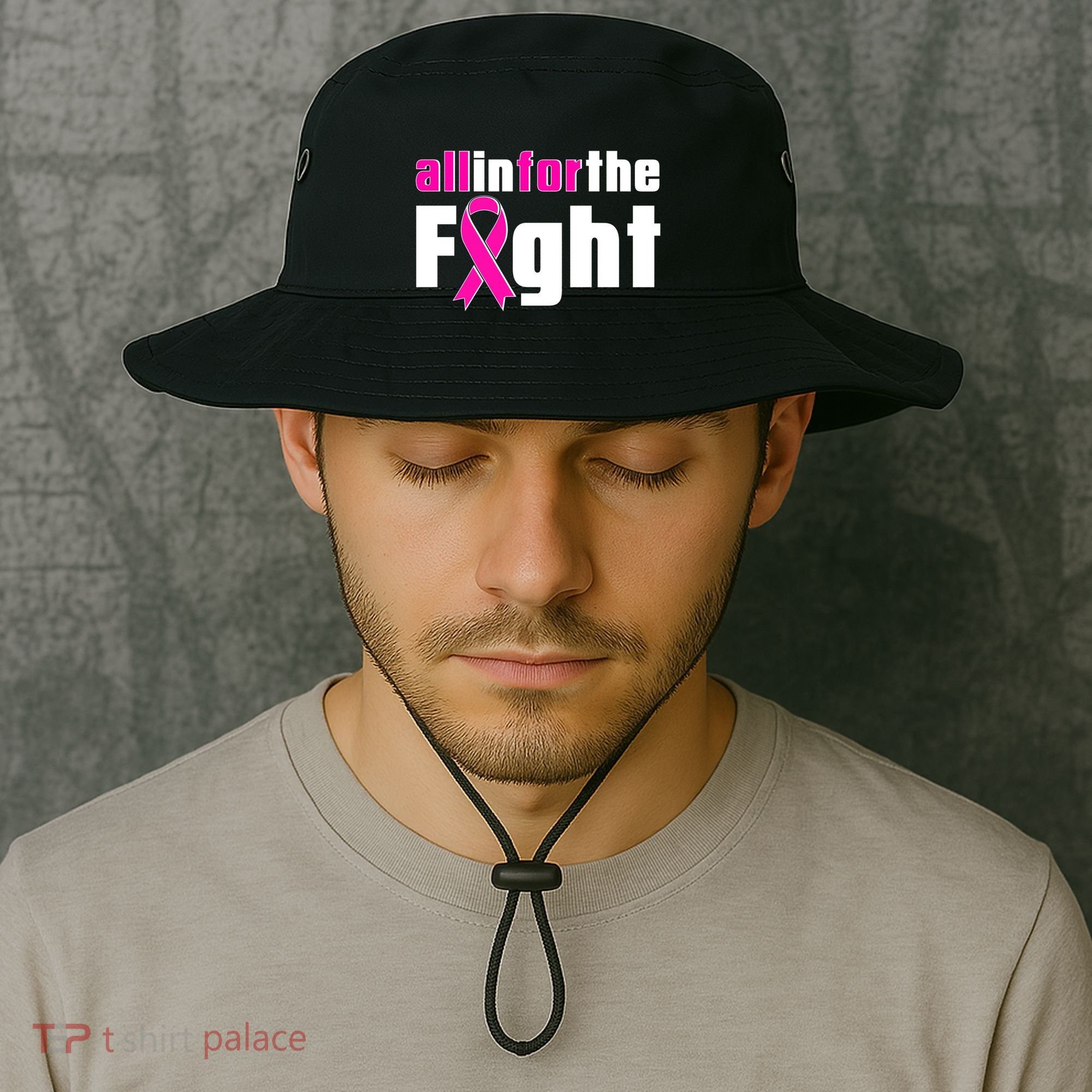 All In For The Fight Breast Cancer Awareness Bucket Hat