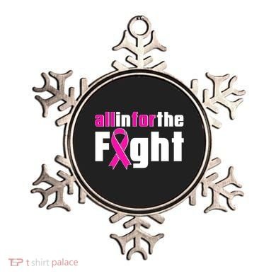 All In For The Fight Breast Cancer Awareness Ornament