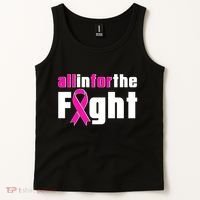All In For The Fight Breast Cancer Awareness Tank Top thumb 2