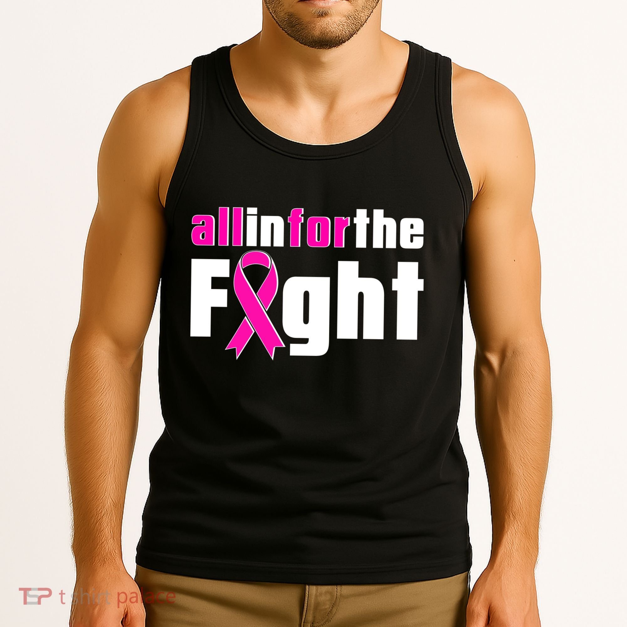 All In For The Fight Breast Cancer Awareness Tank Top
