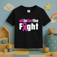 All In For The Fight Breast Cancer Awareness Toddler T-Shirt thumb 3