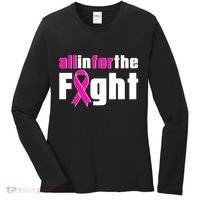 All In For The Fight Breast Cancer Awareness Women's Long Sleeve Shirt thumb 0