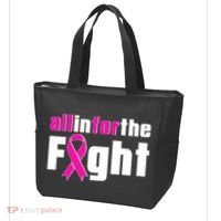 All In For The Fight Breast Cancer Awareness Tote Bag thumb 3