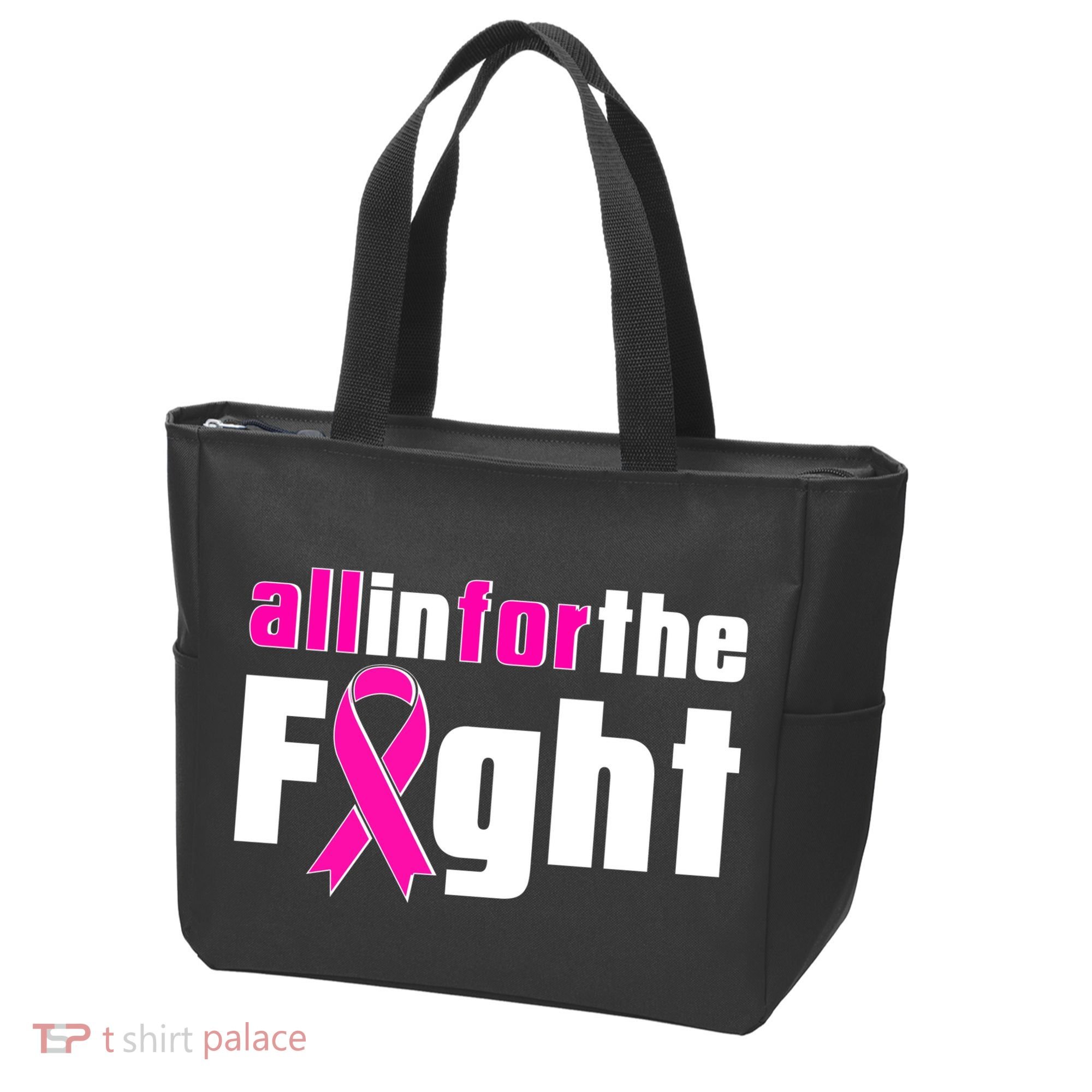 All In For The Fight Breast Cancer Awareness Tote Bag